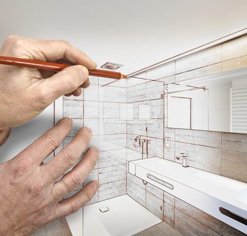 Bathroom remodeling concept