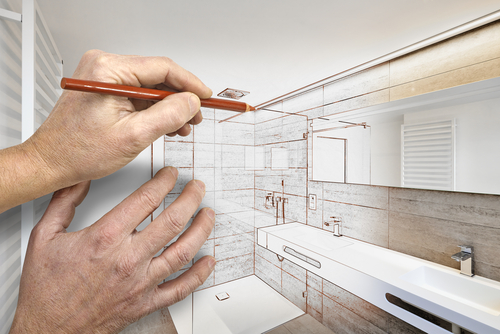 Bathroom remodeling concept