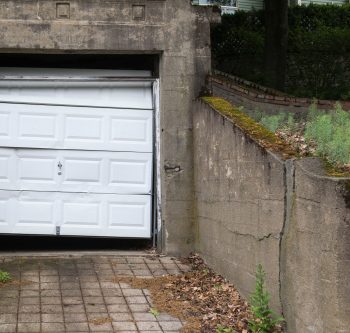 broken garage door