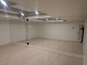 floor to ceiling mirror installation in Newbury