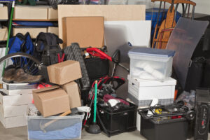 lots of clutter in garage