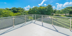 glass railing