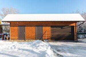 winter garage door
