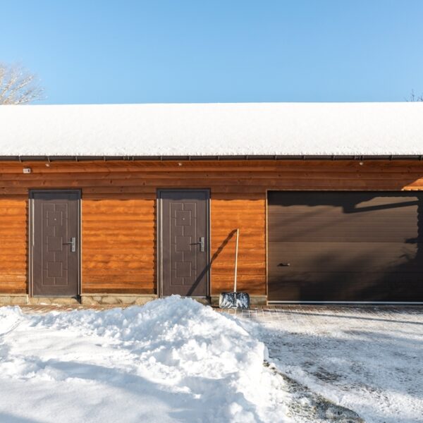 winter garage door