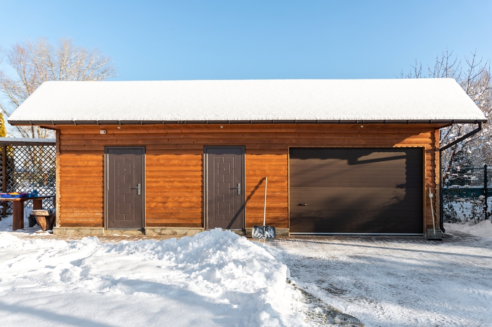 winter garage door